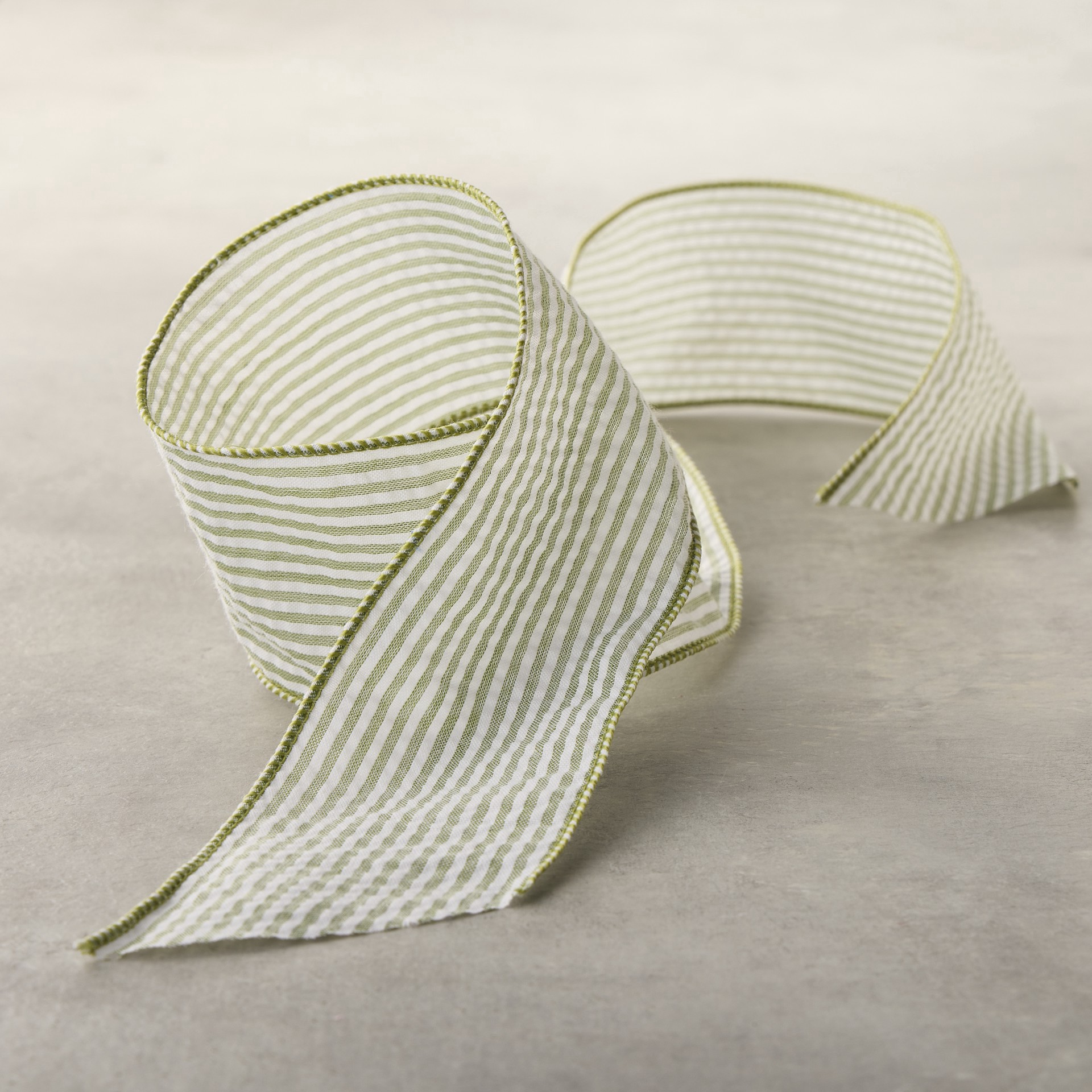 slide 2 of 2, 2.5" X 3yd. Wired Seersucker Ribbon By Celebrate It Classic, 2.5 in x 3 yd