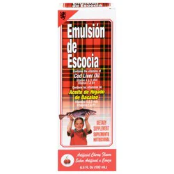 Emulsion de Escocia Artificial Cherry Flavor Cod Liver Oil 6.5 fl oz