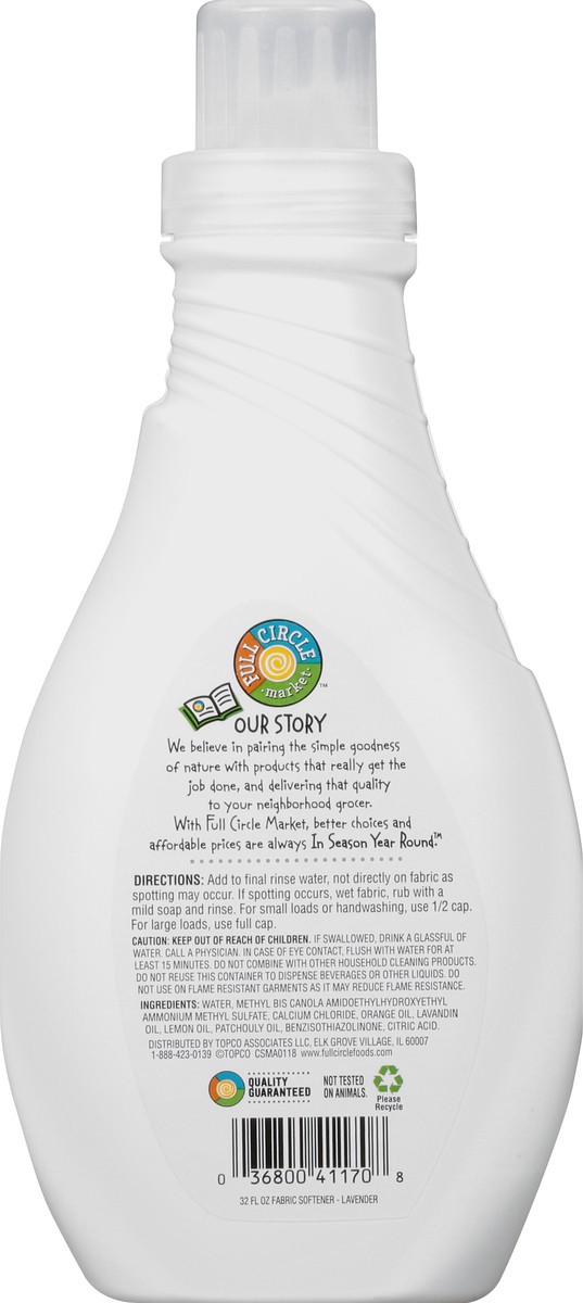 slide 8 of 11, Full Circle Market Lavender Scent Fabric Softener 32 fl oz, 32 fl oz