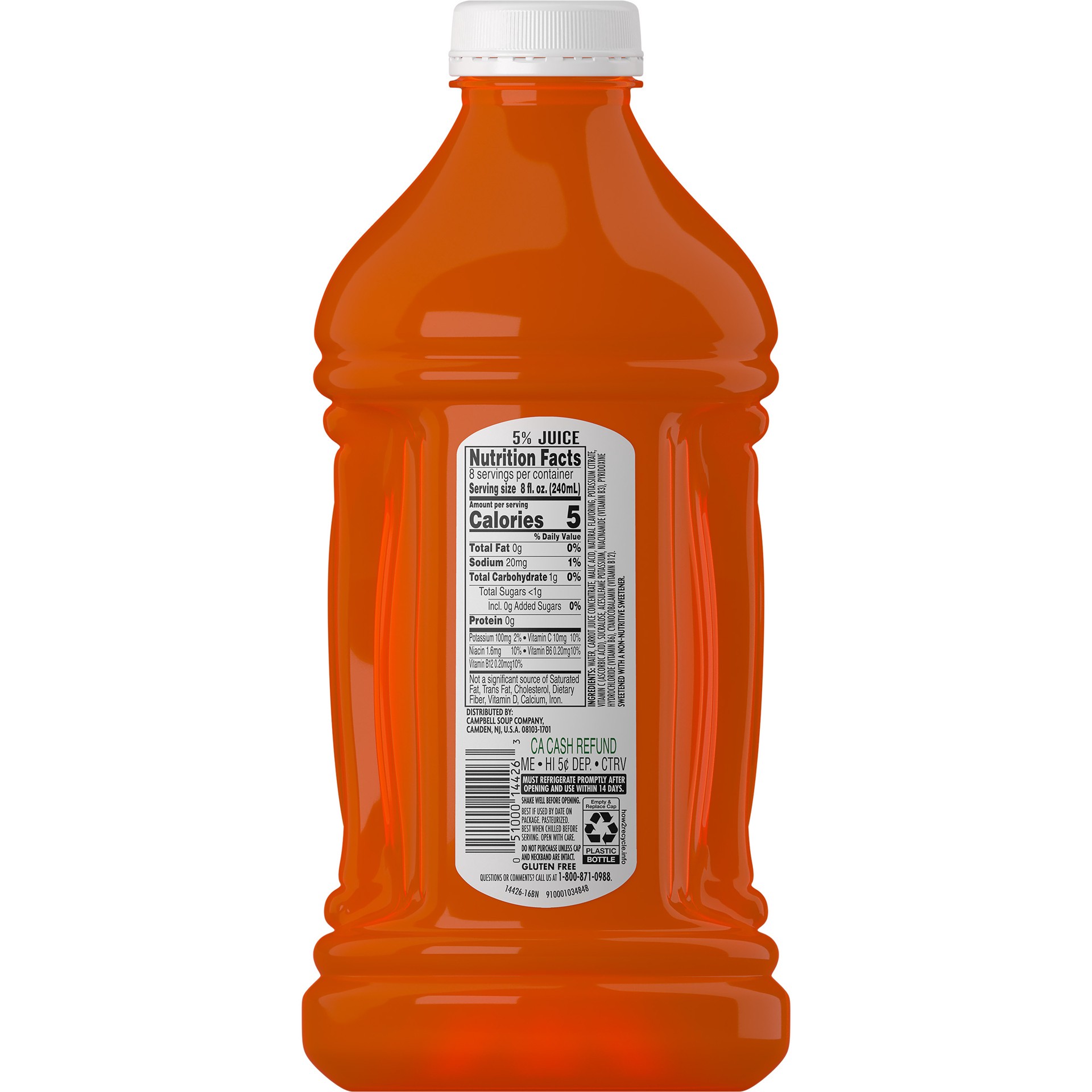 slide 2 of 5, V8 Splash Diet Tropical Blend Diet Juice Drink, 64 FL OZ Bottle, 64 oz