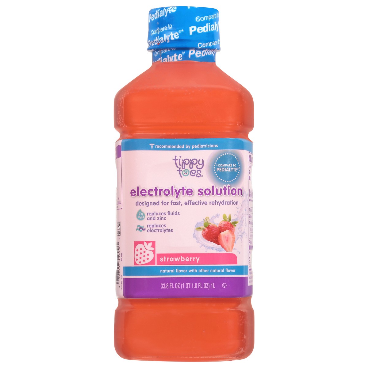 slide 12 of 17, Tippy Toes TopCare Pediatric Electrolyte Strawberry Flavor Oral Maintenance Solution, 33.8 oz