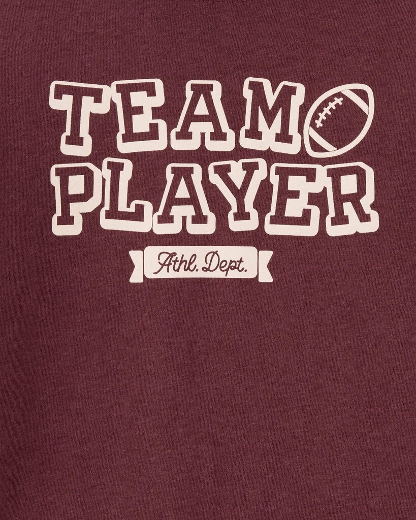 slide 2 of 2, Oshkosh Toddler Boy Team Player Football Long-Sleeve Graphic Tee - Red Red 5T, 1 ct