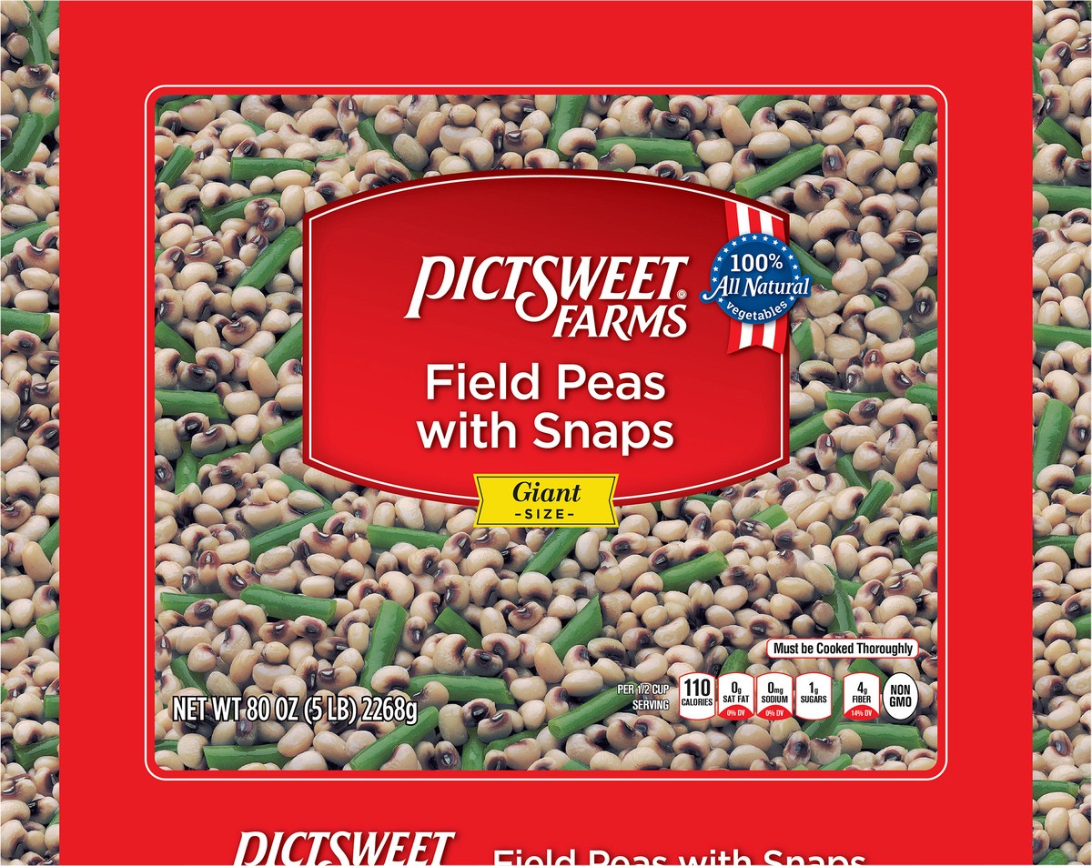 slide 4 of 8, PictSweet Field Peas with Snaps Giant Size, 80 oz