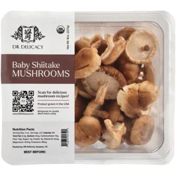 Dr Delicacy Fresh Organic Baby Shiitake Mushrooms