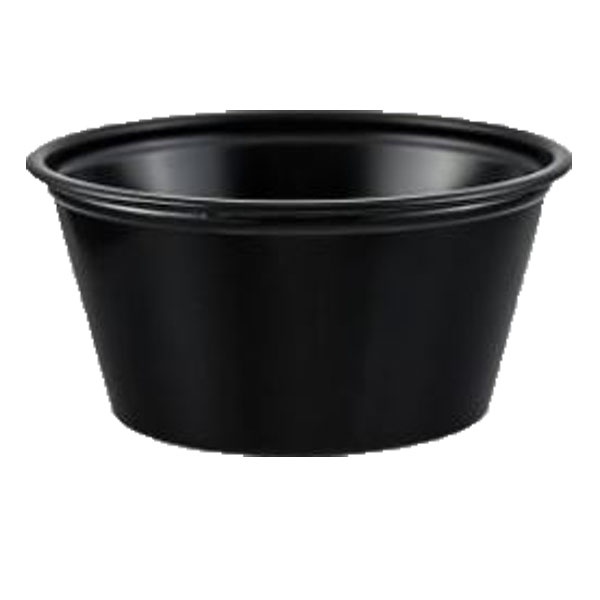 slide 1 of 1, Solo Portion Cup Black, 250 ct