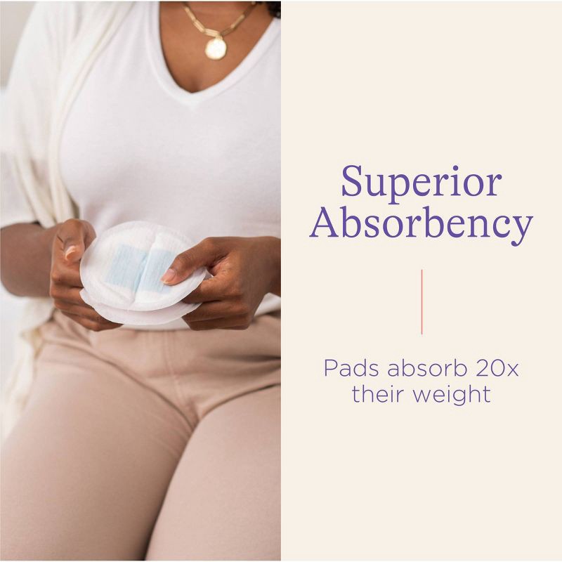 slide 3 of 10, Lansinoh Stay Dry Disposable Nursing Pads - 60ct, 60 ct
