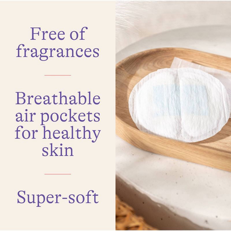 slide 4 of 10, Lansinoh Stay Dry Disposable Nursing Pads - 60ct, 60 ct