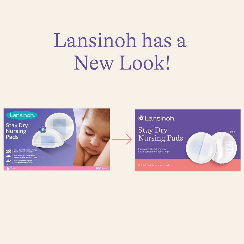 slide 2 of 11, Lansinoh Stay Dry Disposable Nursing Pads - 100ct, 100 ct