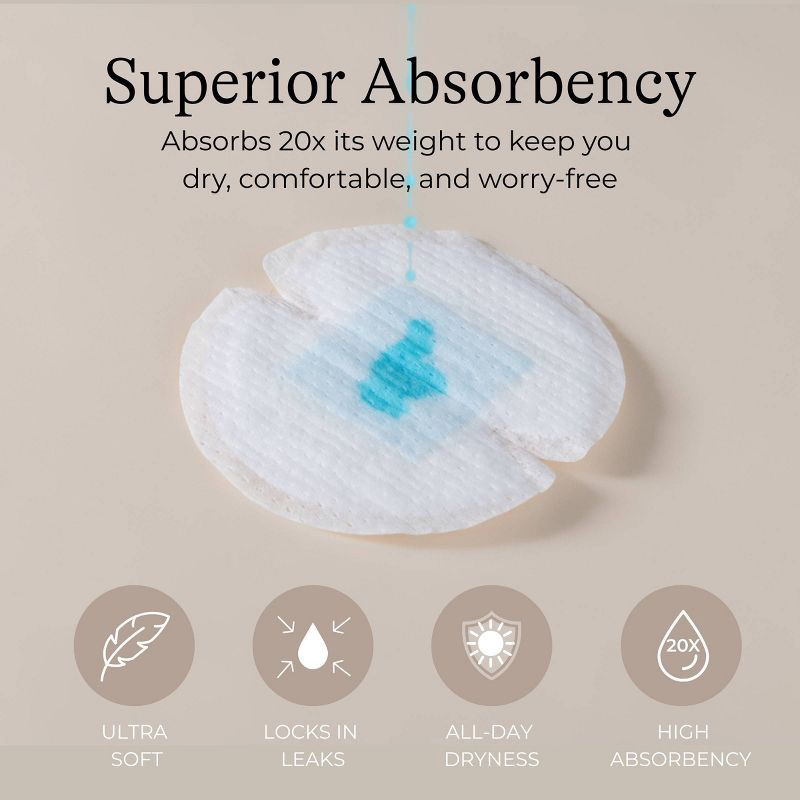 slide 3 of 10, Lansinoh Stay Dry Disposable Nursing Pads - 100ct, 100 ct