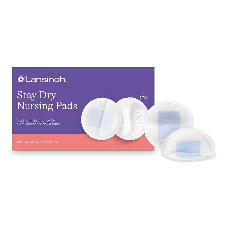 slide 1 of 10, Lansinoh Stay Dry Disposable Nursing Pads - 100ct, 100 ct