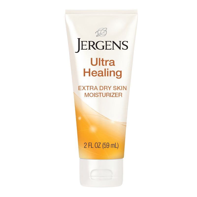 slide 1 of 9, Jergens Ultra Healing Body Lotion for Dry Skin with Vitamins C, E and B5 - Travel Size - 2 fl oz, 2 fl oz