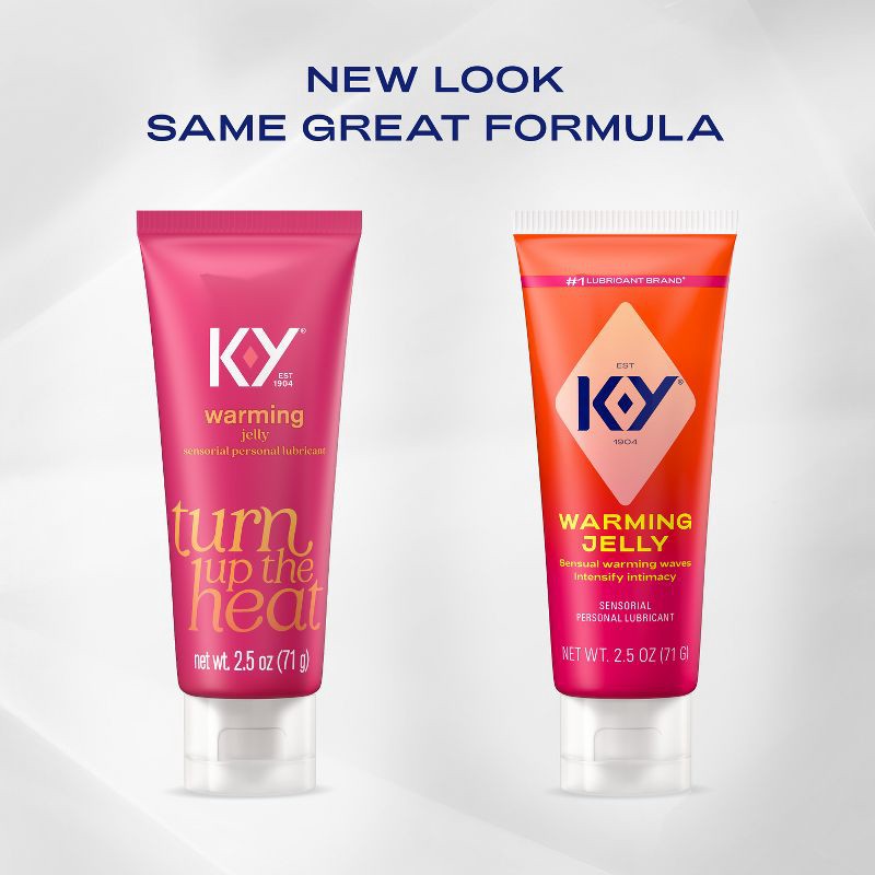 slide 3 of 4, K-Y Warming Water-Based Jelly Personal Lube - 2.5oz, 2.5 oz