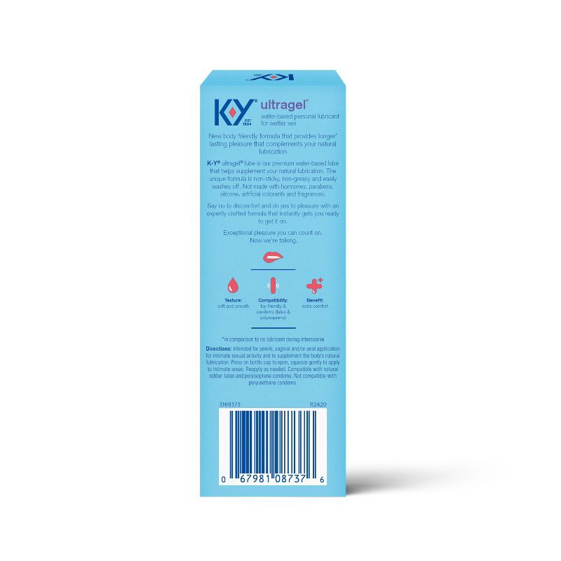 slide 2 of 12, K-Y Ultragel Personal Lube - 4.5oz, 4.5 oz