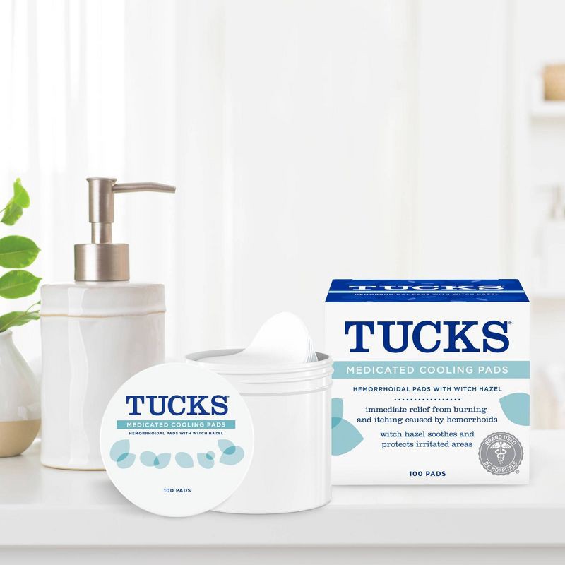 slide 2 of 9, Tucks Medicated Hemorrhoidal Pads - 100ct, 100 ct