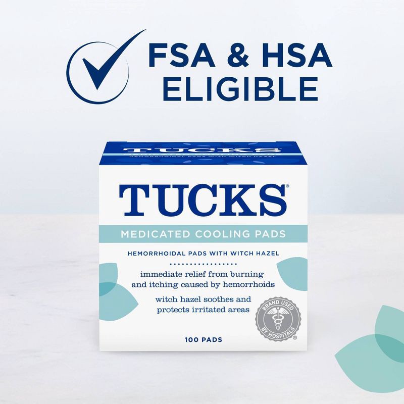 slide 8 of 9, Tucks Medicated Hemorrhoidal Pads - 100ct, 100 ct