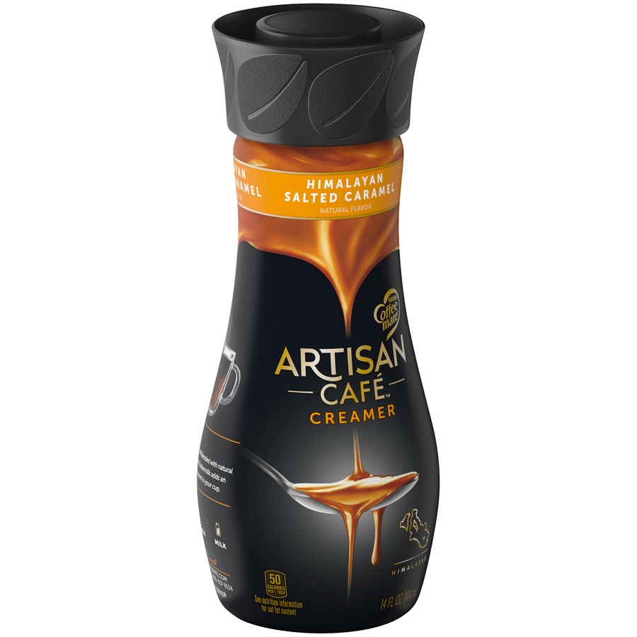 slide 2 of 6, Nestlé Coffee-Mate Himalayan Salted Caramel Flavored Artisan Caf Creamer, 14 fl oz