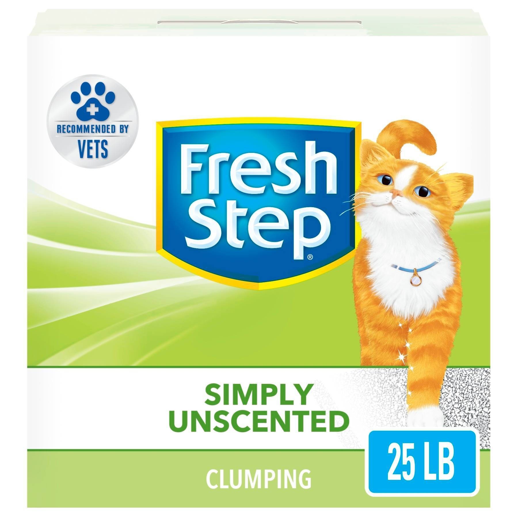 slide 1 of 10, Fresh Step - Simply Unscented Litter - Clumping Cat Litter - 25lbs, 25 lb