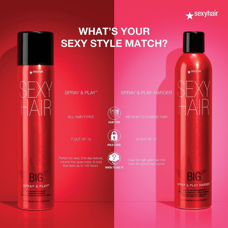 slide 5 of 7, Sexy Hair Spray and Play Hairspray - 10oz, 10 oz