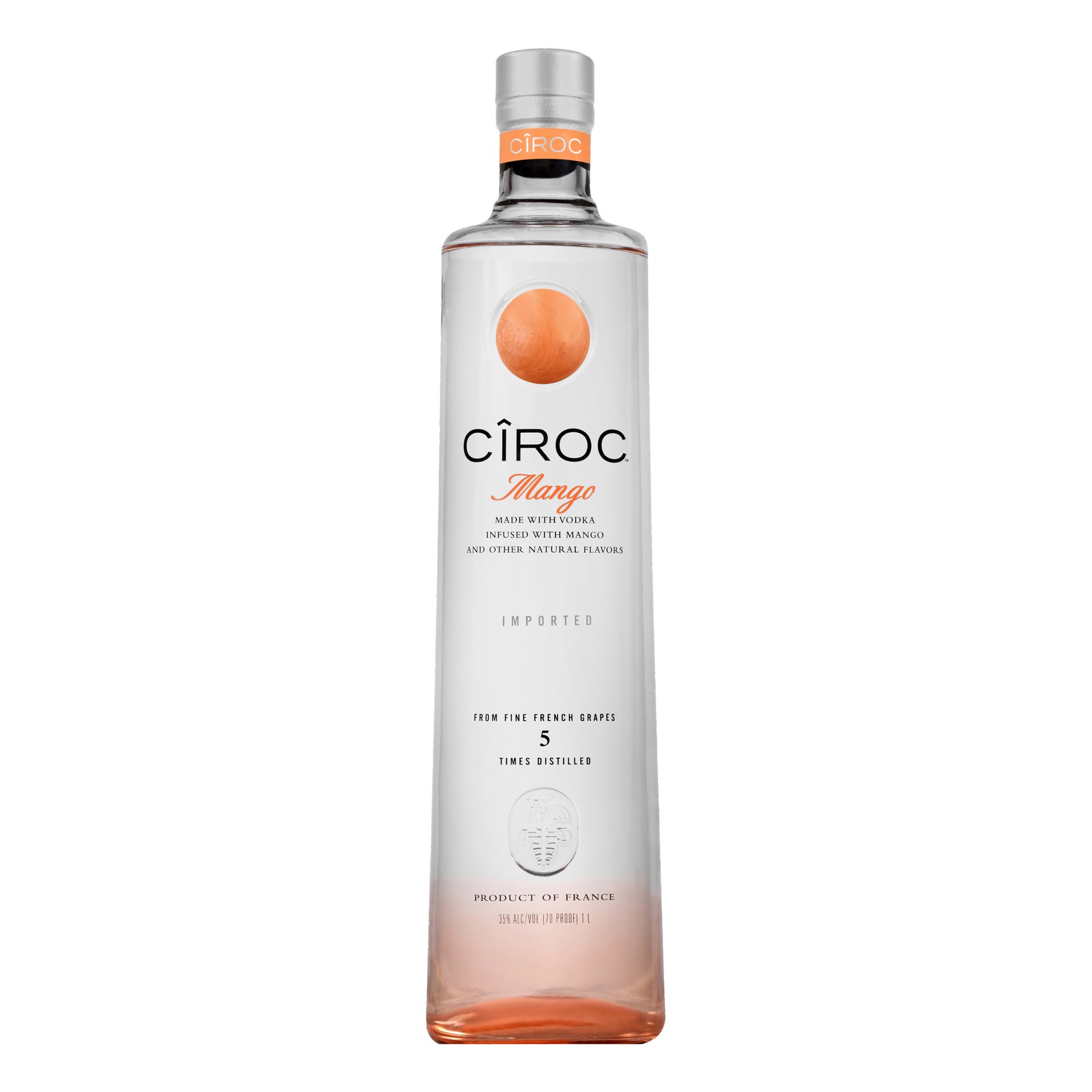 slide 1 of 4, CIROC Mango (Made with Vodka Infused with Natural Flavors), 1 L, 1 liter