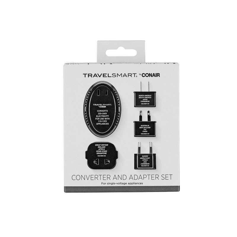 slide 7 of 10, Travel Smart by Conair Converter Adapter Set, 1 ct