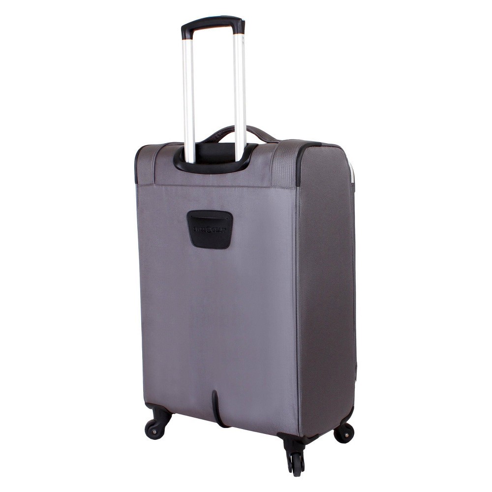 slide 4 of 11, SWISSGEAR Checklite Softside Medium Checked Suitcase - Charcoal, 1 ct