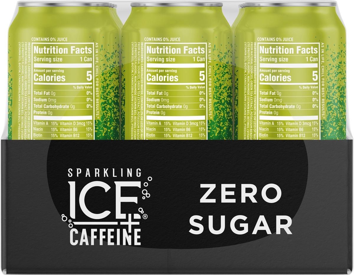 slide 2 of 10, Sparkling ICE +Caffeine Zero Sugar Triple Citrus Sparkling Water - 12 ct, 12 ct