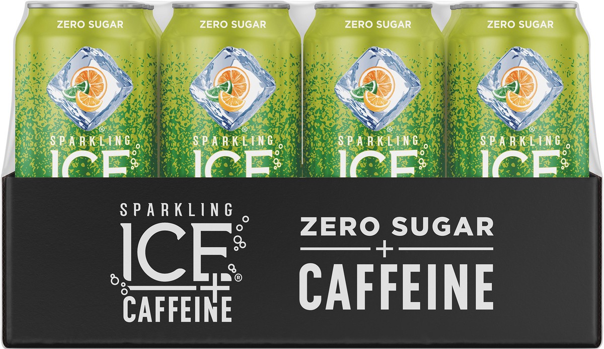 slide 3 of 10, Sparkling ICE +Caffeine Zero Sugar Triple Citrus Sparkling Water - 12 ct, 12 ct