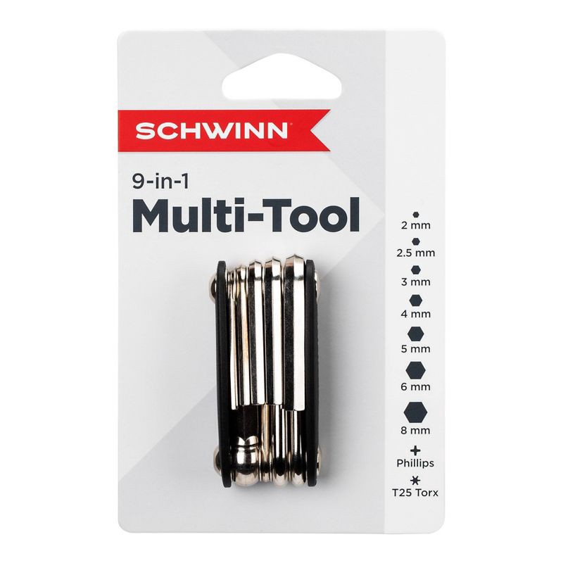 slide 3 of 4, Schwinn 9 in 1 Multi-Purpose Bike Tool, 1 ct