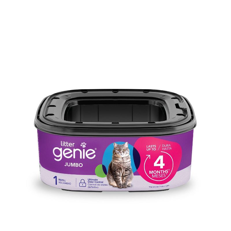 slide 2 of 14, Litter Genie Jumbo Refill Ultimate Cat Litter Odor Control Waste Disposal Bags, 1 ct