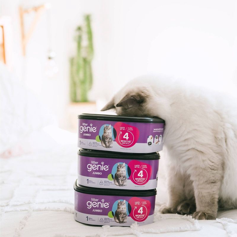 slide 13 of 14, Litter Genie Jumbo Refill Ultimate Cat Litter Odor Control Waste Disposal Bags, 1 ct