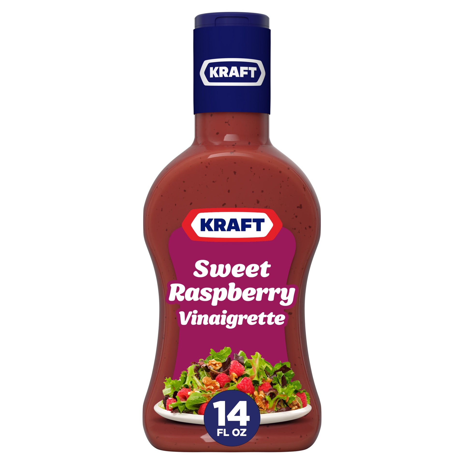 slide 1 of 6, Kraft Sweet Raspberry Vinaigrette- 14 fl oz, 14 fl oz