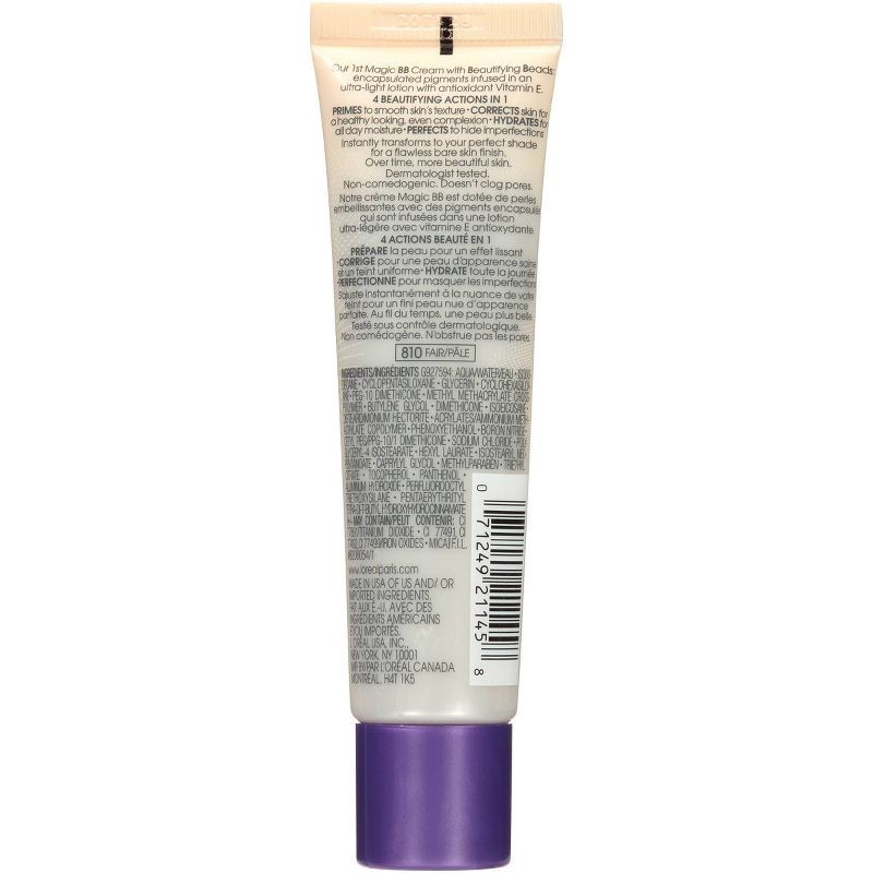 slide 4 of 4, L'Oreal Paris Magic Skin Beautifier BB Cream - 810 Fair - 1 fl oz, 1 fl oz