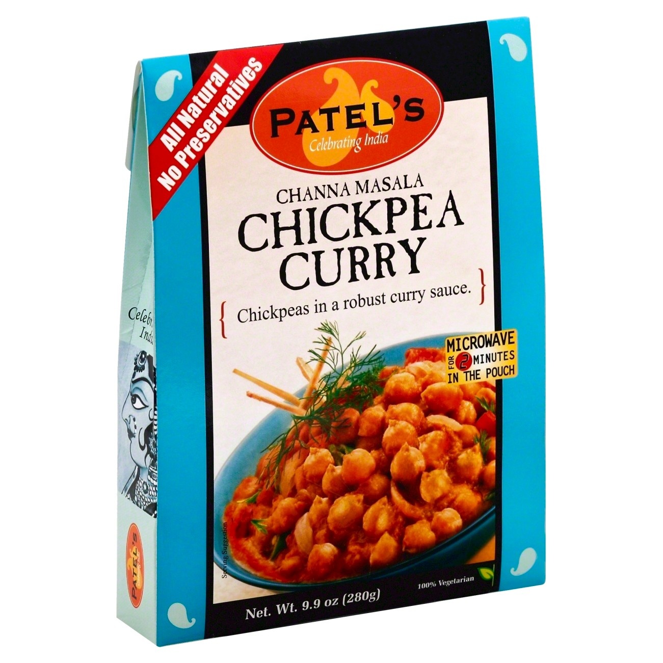 slide 1 of 1, Patel Channa Masala Chickpea Curry, 9.9 oz