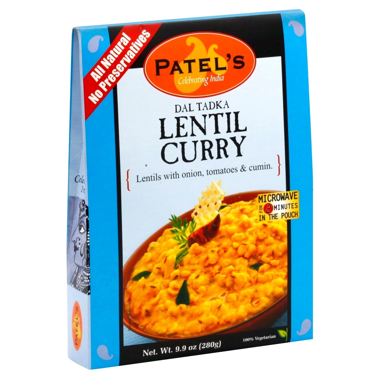 slide 1 of 3, Patel Dal Tadka Lentil Curry, 9.9 oz