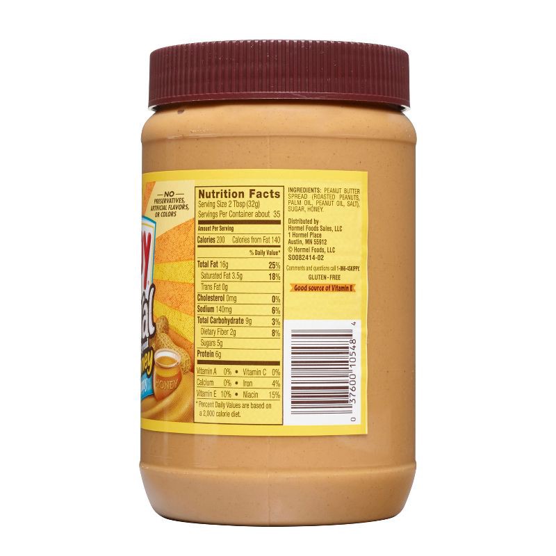slide 2 of 14, Skippy Natural Peanut Butter Spread w/ Honey - 40oz, 40 oz