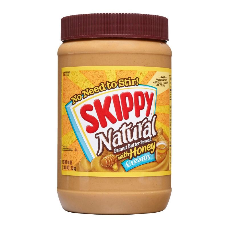 slide 8 of 14, Skippy Natural Peanut Butter Spread w/ Honey - 40oz, 40 oz