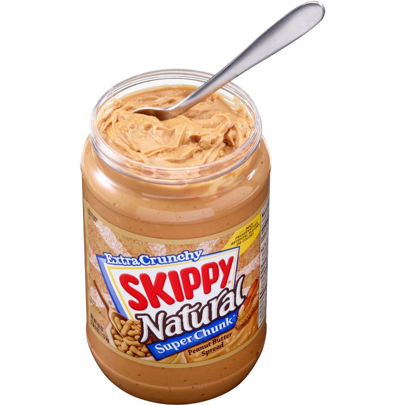 slide 4 of 14, Skippy Natural Chunky Peanut Butter - 40oz, 40 oz