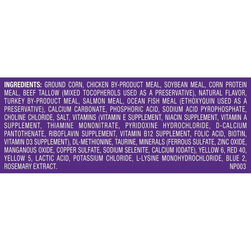 slide 9 of 12, Meow Mix Original Choice with Flavors of Chicken, Turkey, Salmon & Ocean Fish Adult Complete & Balanced Dry Cat Food - 16lbs, 16 lb