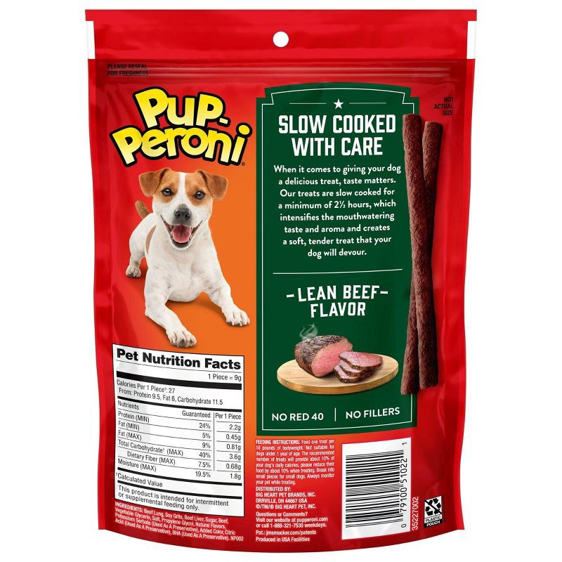 slide 2 of 7, Pup-Peroni Lean Beef Flavor Chewy Dog Treats - 5.6oz, 5.6 oz