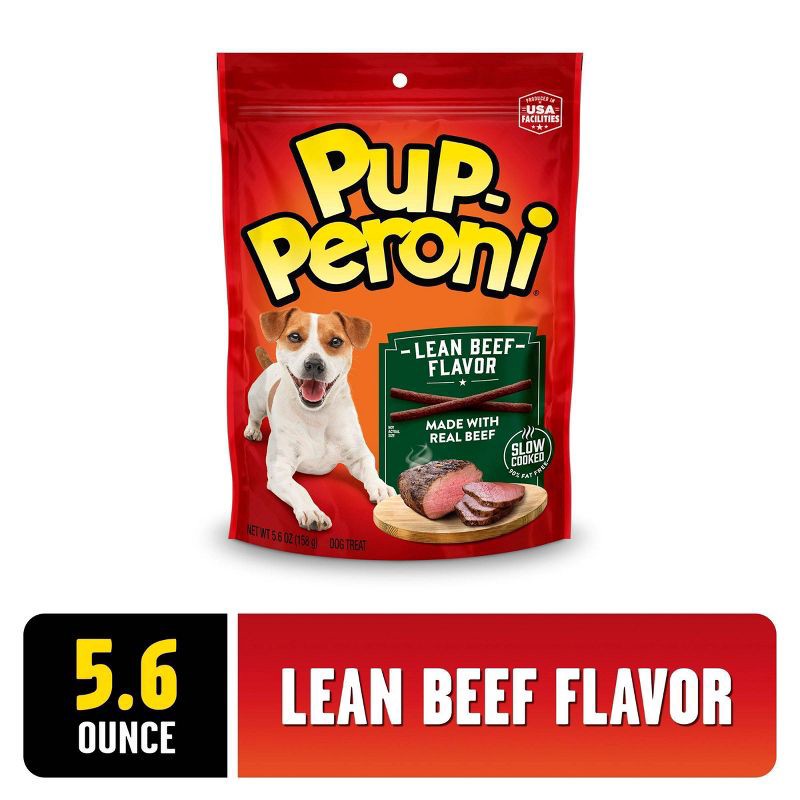 slide 3 of 7, Pup-Peroni Lean Beef Flavor Chewy Dog Treats - 5.6oz, 5.6 oz