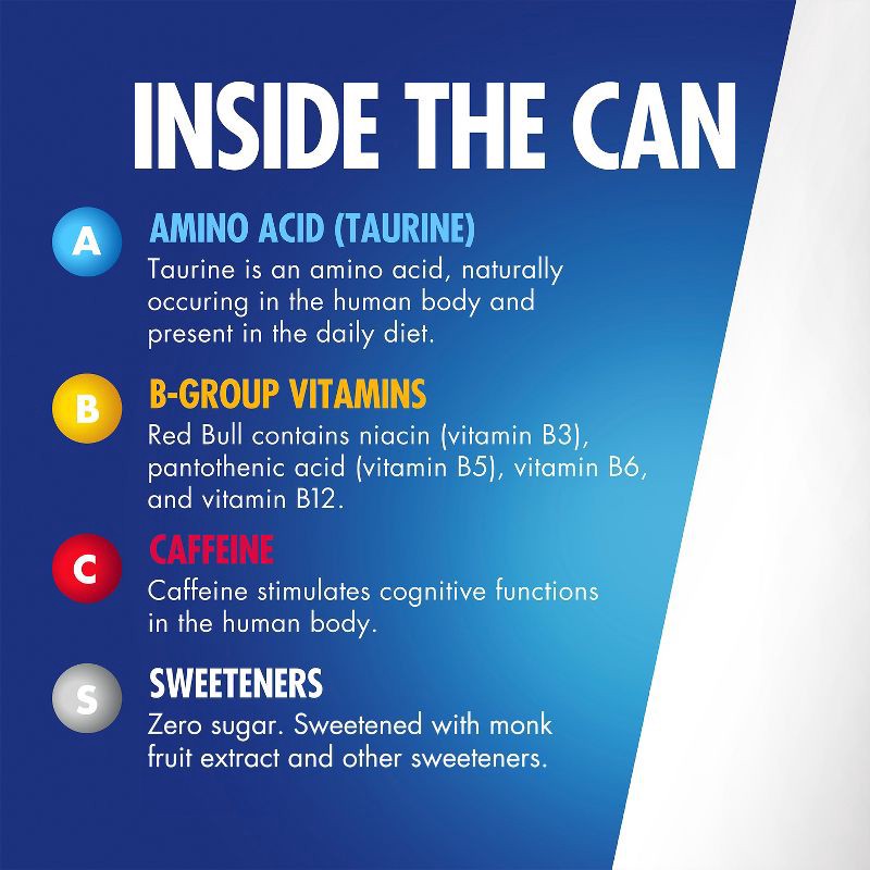 slide 3 of 8, Red Bull Zero Energy Drink - 12 fl oz Can, 12 fl oz