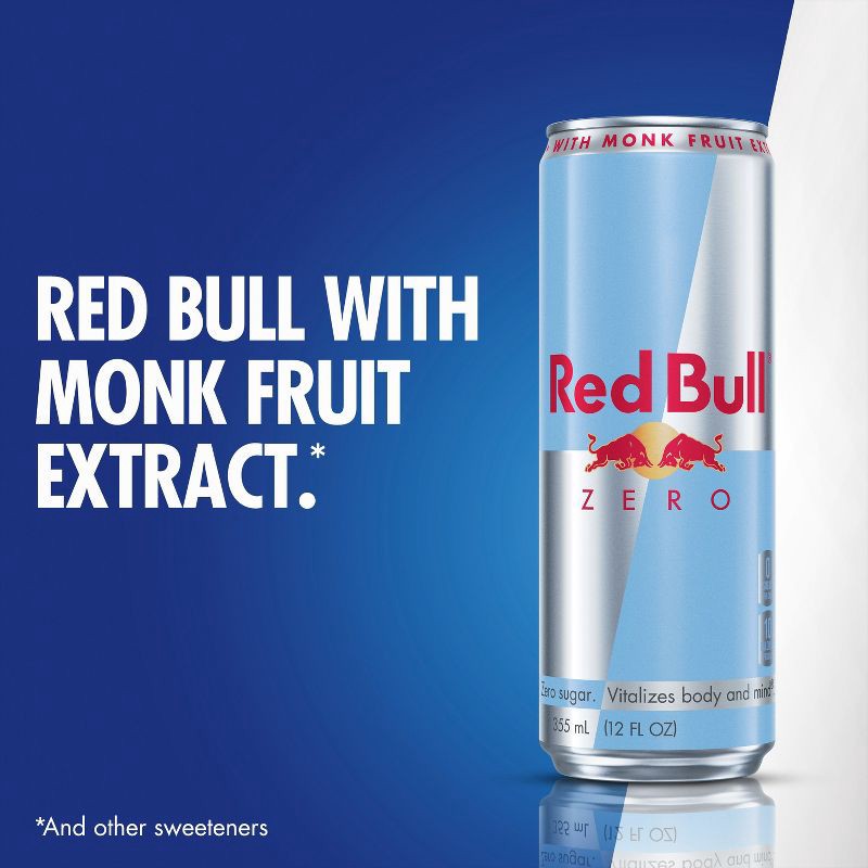 slide 8 of 8, Red Bull Zero Energy Drink - 12 fl oz Can, 12 fl oz