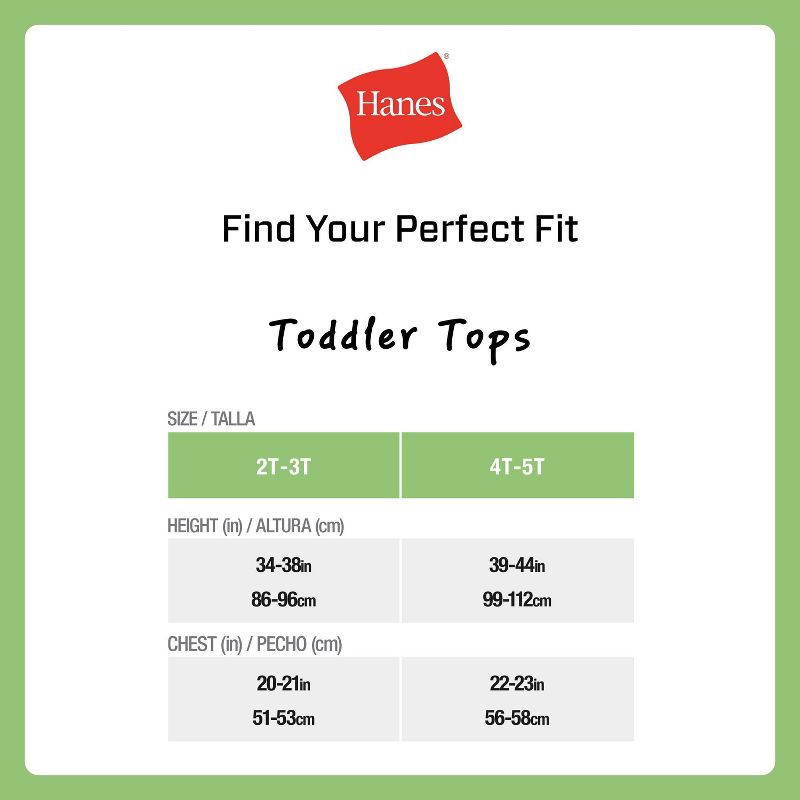 slide 5 of 5, Hanes Toddler Boys' 5pk Tank Top - White 4T, 5 ct