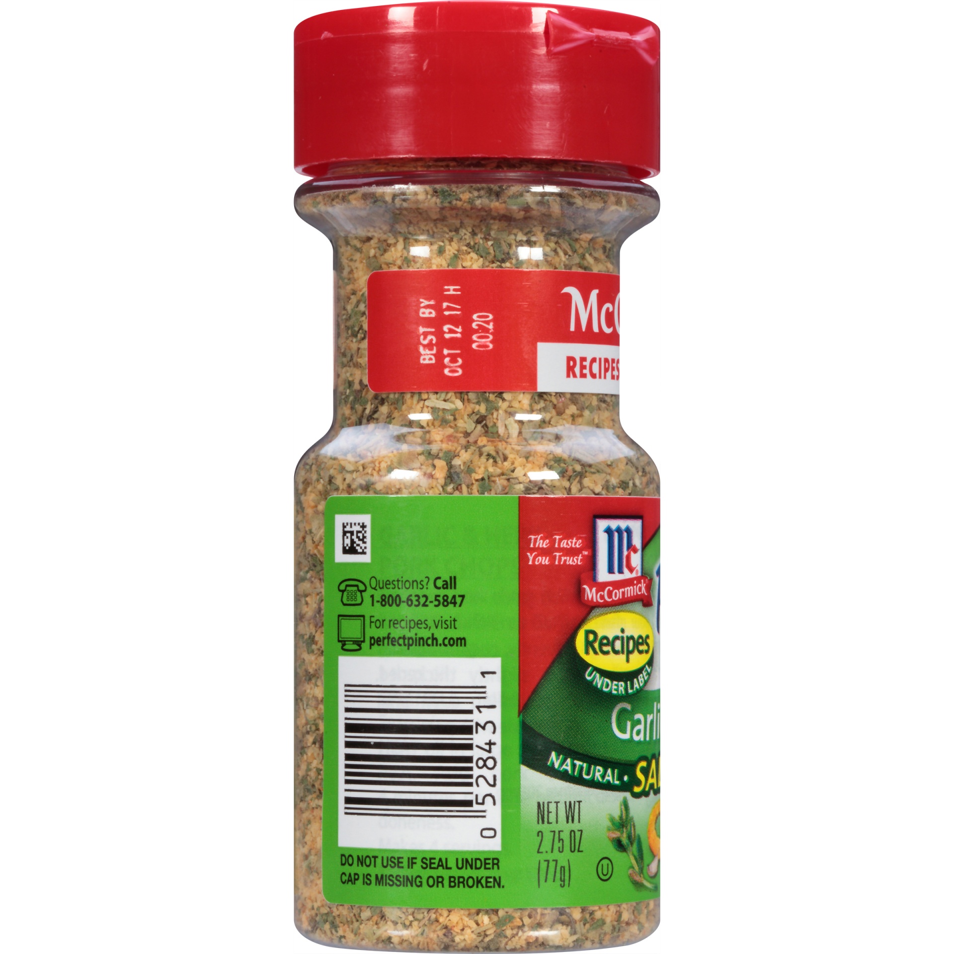 Mccormick Perfect Pinch Garlic And Herb Salt Free Seasoning 2 75 Oz Shipt