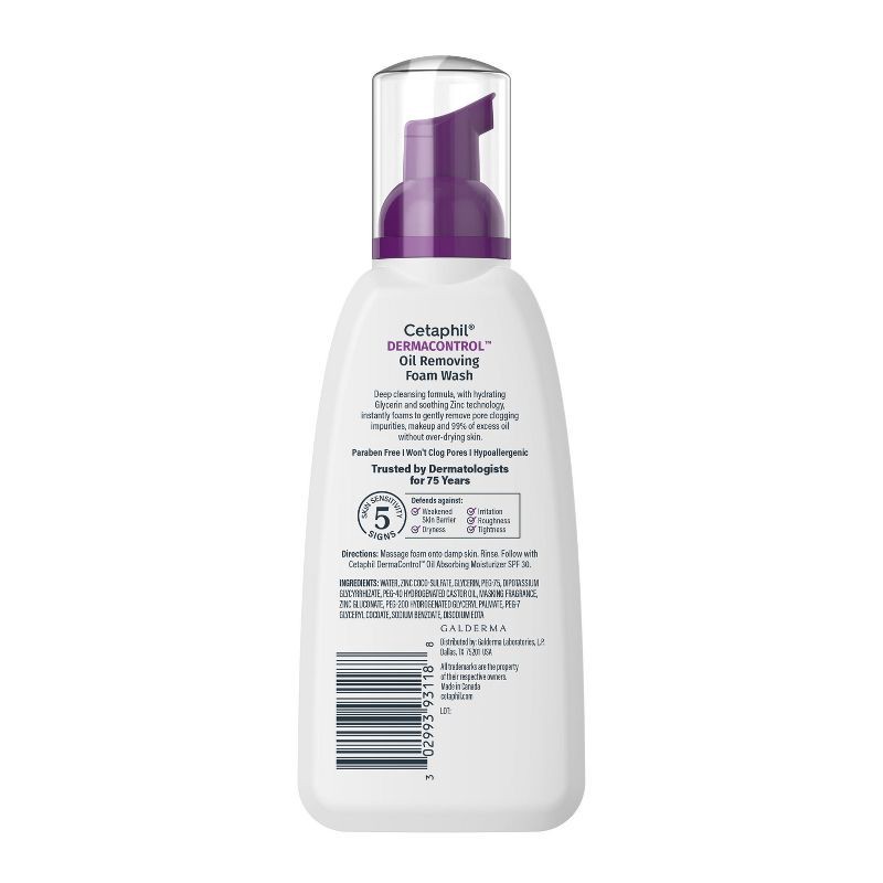 slide 6 of 9, Cetaphil Pro Oil Removing Foam Face Wash - Unscented - 8oz, 8 oz