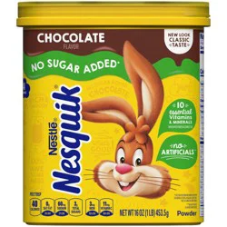 Nestle Nesquik No Sugar Added Chocolate Milk Mix 16oz