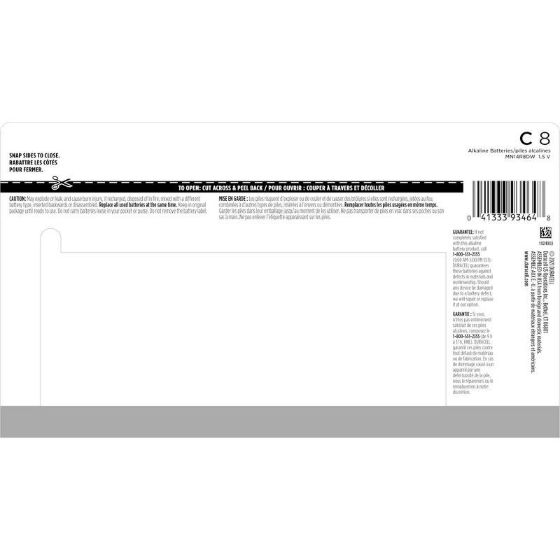 slide 6 of 6, Duracell Coppertop C Batteries - 8pk Alkaline Battery, 8 ct
