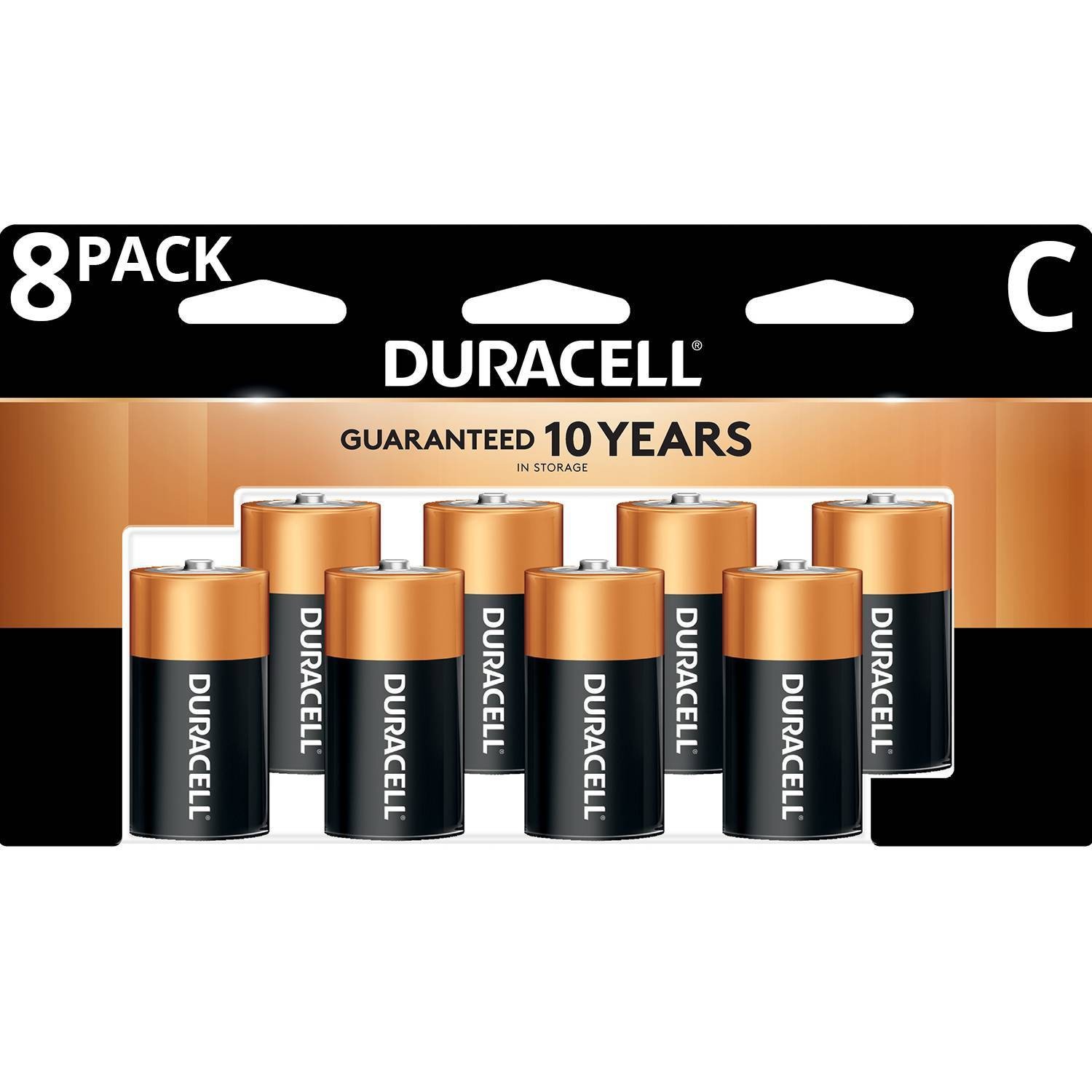 slide 1 of 5, Duracell Coppertop C Batteries Alkaline Battery, 8 ct