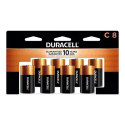 Duracell Coppertop C Batteries - 8pk Alkaline Battery: Household Single-Use 1.5V, 1.31lbs