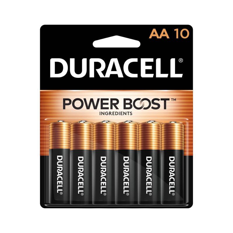 slide 1 of 6, Duracell Coppertop AA Batteries - 10pk Alkaline Battery, 1 ct